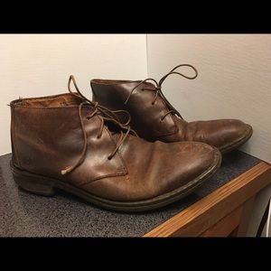 Born Twain Brown Leather Ankle Chukka Boots